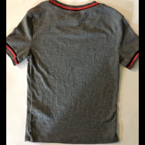 H&M Women’s Short Sleeve Shirt Gray Size XS - Picture 3 of 3